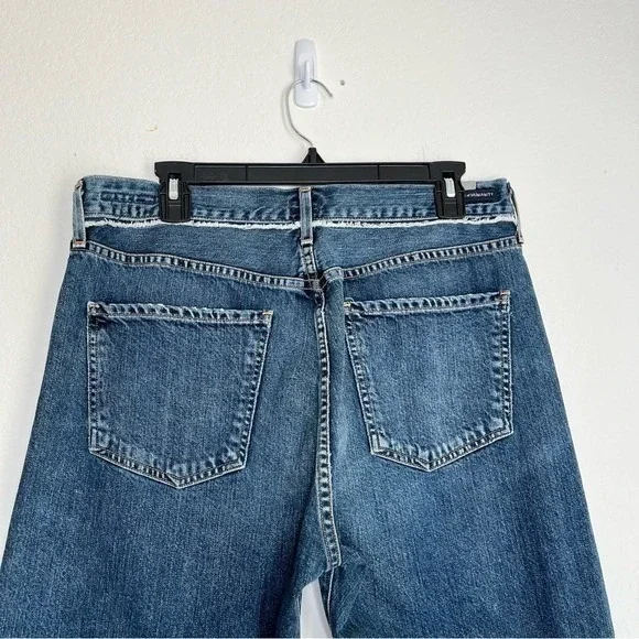Citizens of Humanity LIYA High Rise Classic Fit Jeans 31 Button Fly Distressed - Picture 7 of 12